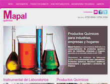 Tablet Screenshot of mapalquimica.com.ar